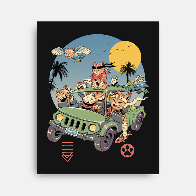 Meowsters Road Trip-None-Stretched-Canvas-vp021