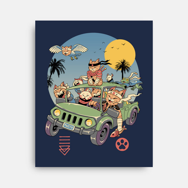 Meowsters Road Trip-None-Stretched-Canvas-vp021