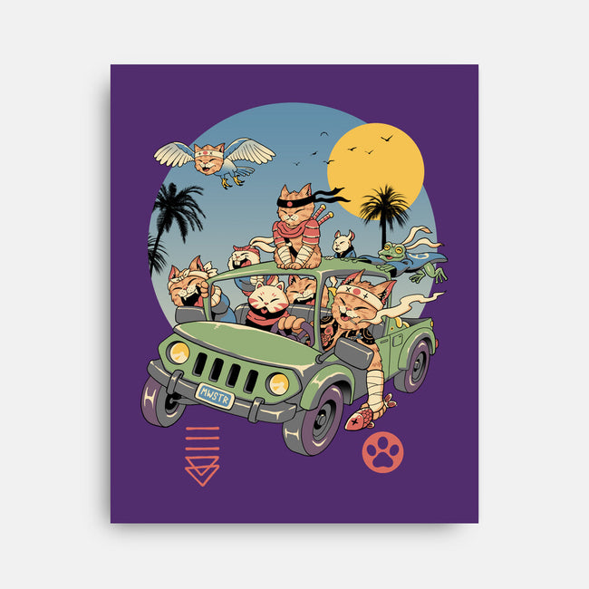 Meowsters Road Trip-None-Stretched-Canvas-vp021