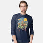 Meowsters Road Trip-Mens-Long Sleeved-Tee-vp021