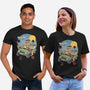 Meowsters Road Trip-Unisex-Basic-Tee-vp021