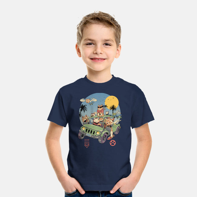 Meowsters Road Trip-Youth-Basic-Tee-vp021