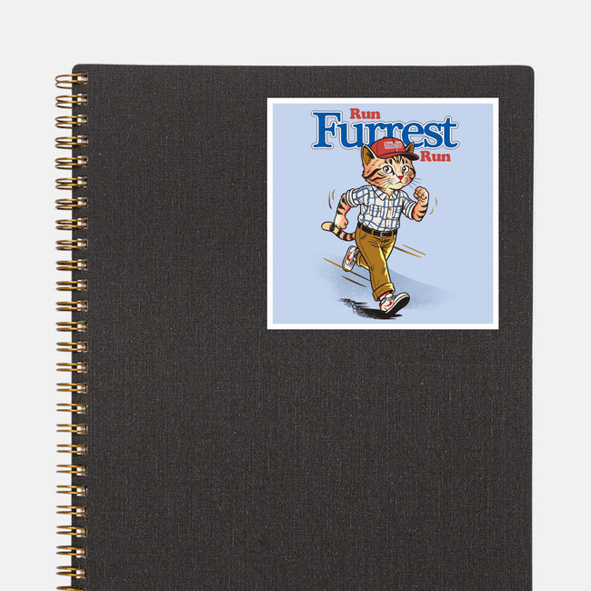 Run Furrest Run-None-Glossy-Sticker-dandingeroz