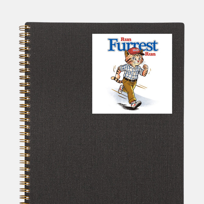 Run Furrest Run-None-Glossy-Sticker-dandingeroz