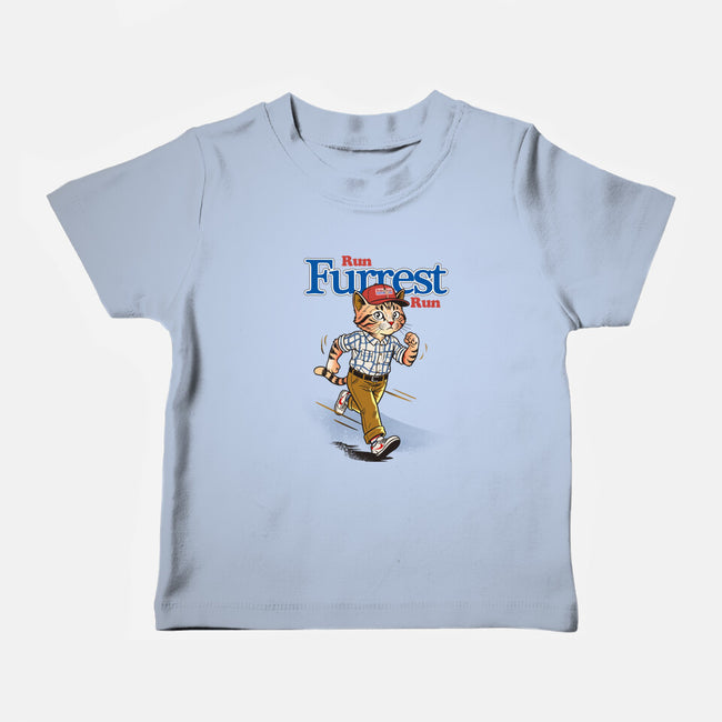 Run Furrest Run-Baby-Basic-Tee-dandingeroz