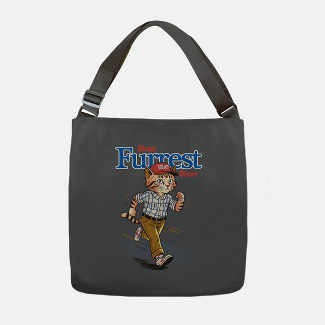Run Furrest Run-None-Adjustable Tote-Bag-dandingeroz