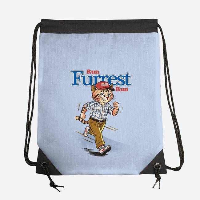 Run Furrest Run-None-Drawstring-Bag-dandingeroz