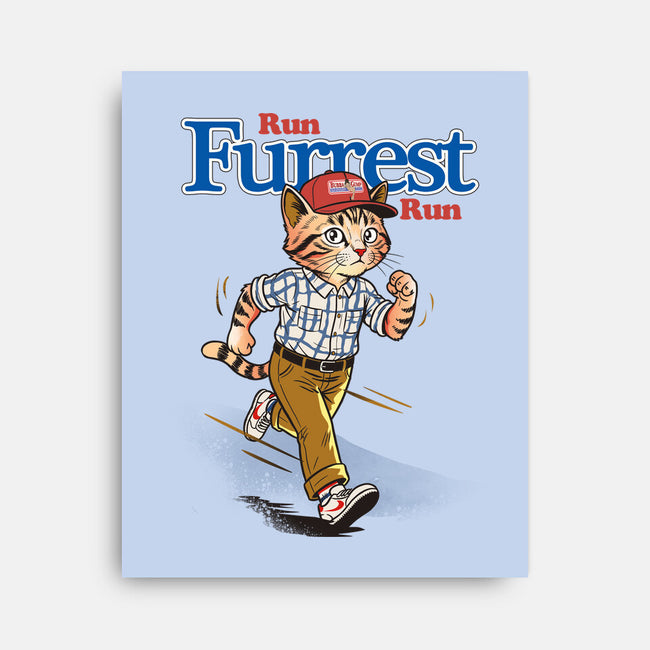 Run Furrest Run-None-Stretched-Canvas-dandingeroz