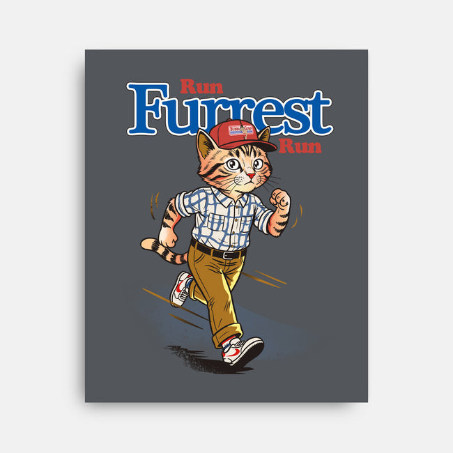 Run Furrest Run-None-Stretched-Canvas-dandingeroz