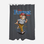 Run Furrest Run-None-Polyester-Shower Curtain-dandingeroz