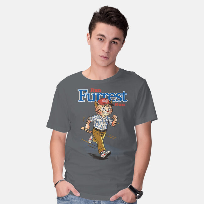 Run Furrest Run-Mens-Basic-Tee-dandingeroz