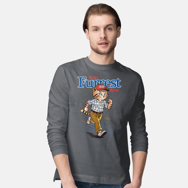 Run Furrest Run-Mens-Long Sleeved-Tee-dandingeroz