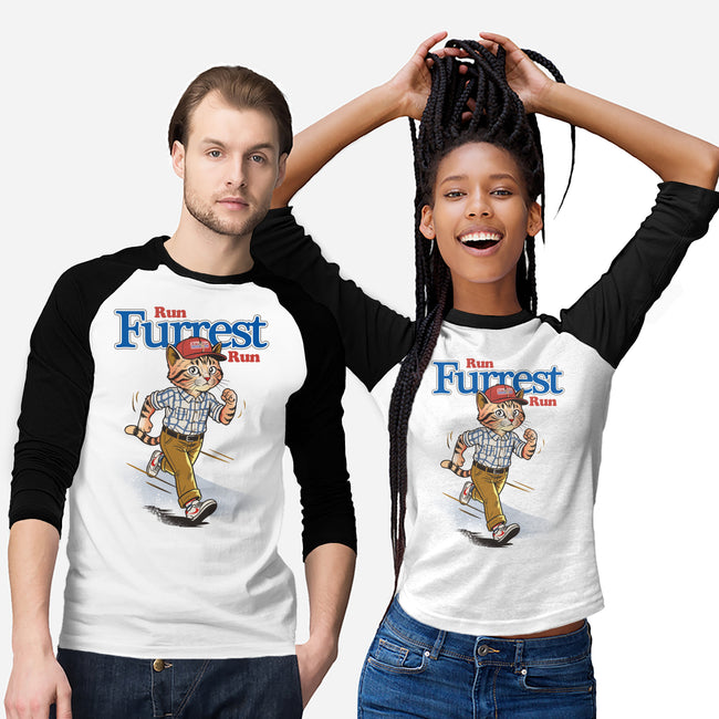 Run Furrest Run-Unisex-Baseball-Tee-dandingeroz