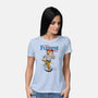 Run Furrest Run-Womens-Basic-Tee-dandingeroz