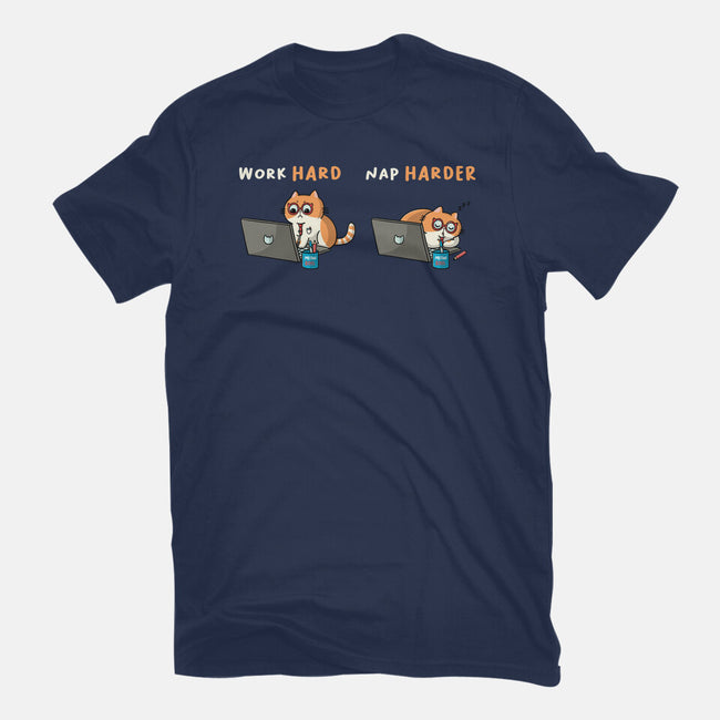 Work Hard Nap Harder-Womens-Basic-Tee-Freecheese