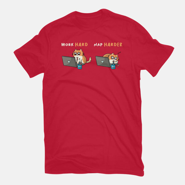 Work Hard Nap Harder-Youth-Basic-Tee-Freecheese