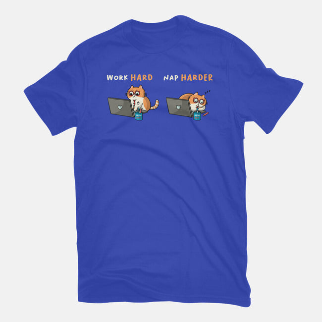Work Hard Nap Harder-Womens-Basic-Tee-Freecheese