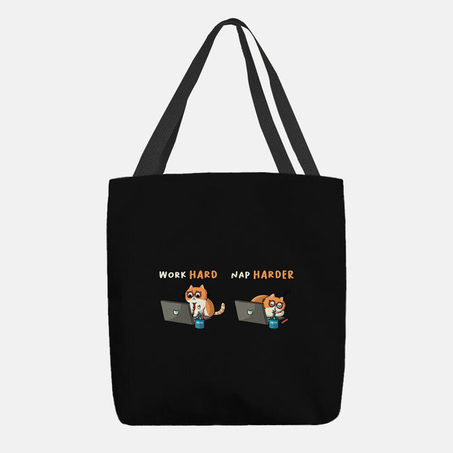 Work Hard Nap Harder-None-Basic Tote-Bag-Freecheese