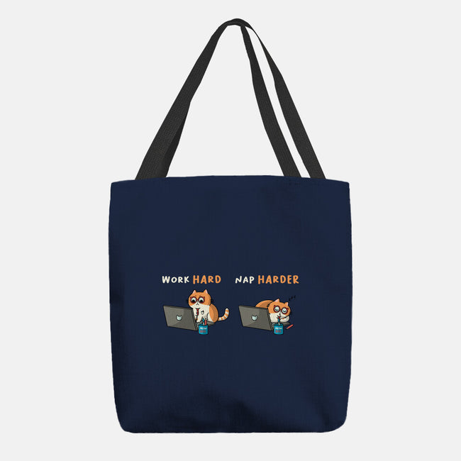 Work Hard Nap Harder-None-Basic Tote-Bag-Freecheese