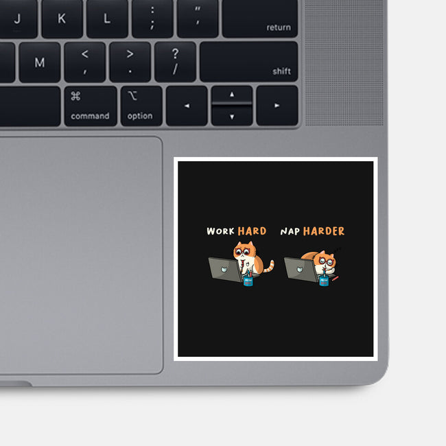 Work Hard Nap Harder-None-Glossy-Sticker-Freecheese