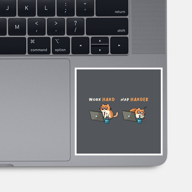 Work Hard Nap Harder-None-Glossy-Sticker-Freecheese