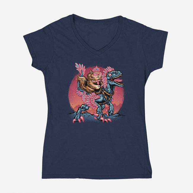 The Bond Of Loyalty And Protection-Womens-V-Neck-Tee-glitchygorilla