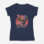 The Bond Of Loyalty And Protection-Womens-V-Neck-Tee-glitchygorilla