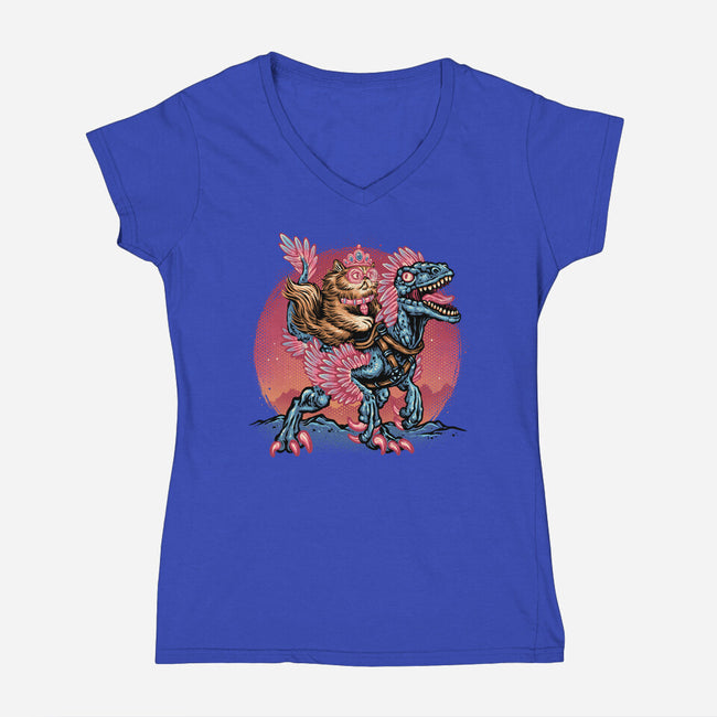 The Bond Of Loyalty And Protection-Womens-V-Neck-Tee-glitchygorilla