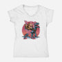 The Bond Of Loyalty And Protection-Womens-V-Neck-Tee-glitchygorilla