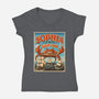 Sophia The Giant Crab-Womens-V-Neck-Tee-daobiwan