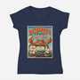 Sophia The Giant Crab-Womens-V-Neck-Tee-daobiwan