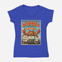 Sophia The Giant Crab-Womens-V-Neck-Tee-daobiwan