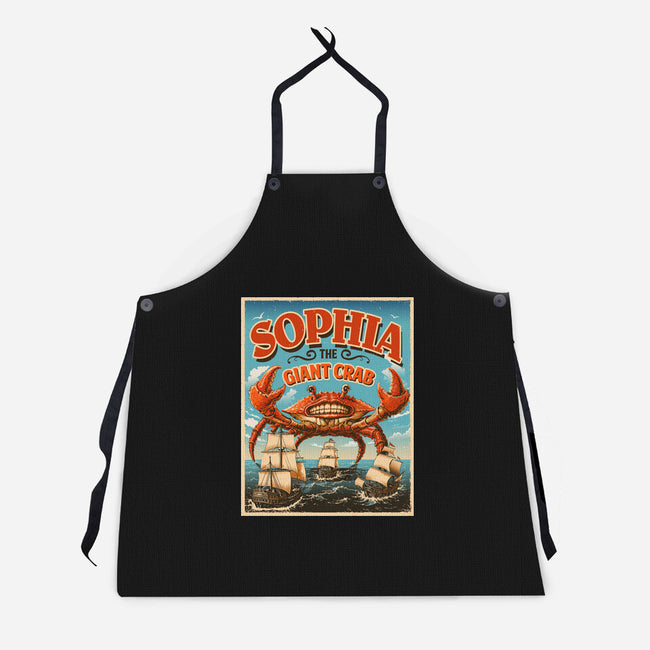 Sophia The Giant Crab-Unisex-Kitchen-Apron-daobiwan