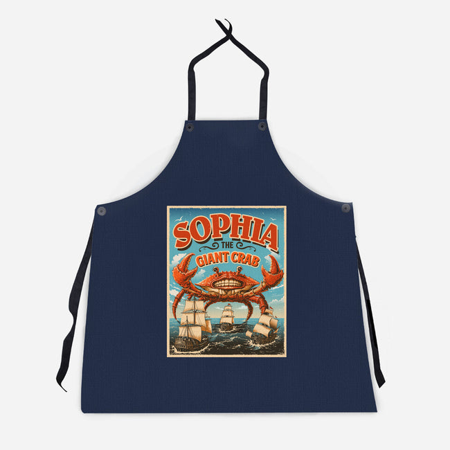 Sophia The Giant Crab-Unisex-Kitchen-Apron-daobiwan