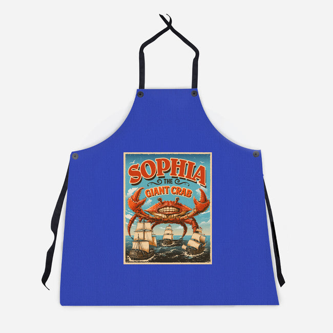 Sophia The Giant Crab-Unisex-Kitchen-Apron-daobiwan