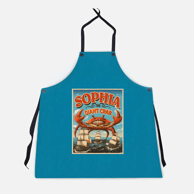 Sophia The Giant Crab-Unisex-Kitchen-Apron-daobiwan