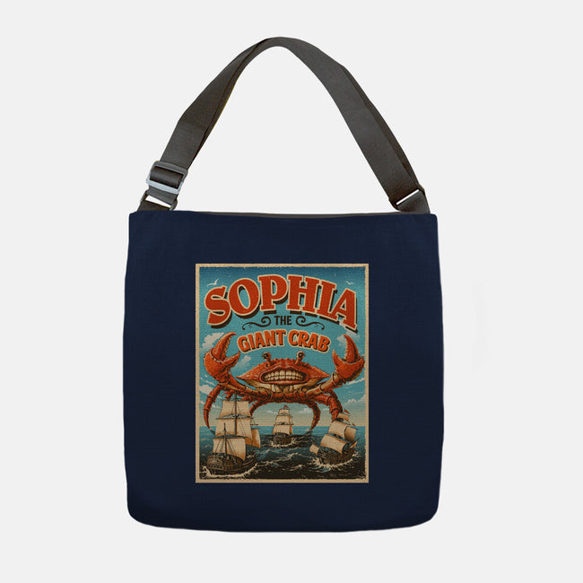 Sophia The Giant Crab-None-Adjustable Tote-Bag-daobiwan