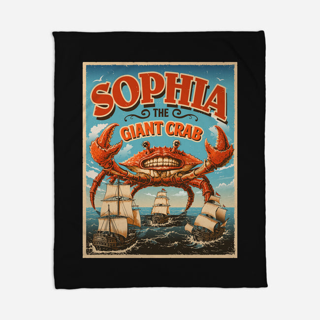 Sophia The Giant Crab-None-Fleece-Blanket-daobiwan