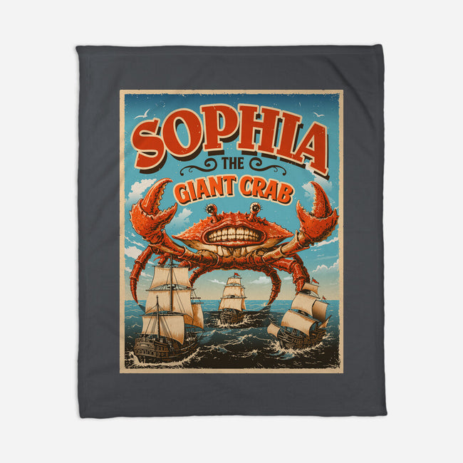 Sophia The Giant Crab-None-Fleece-Blanket-daobiwan