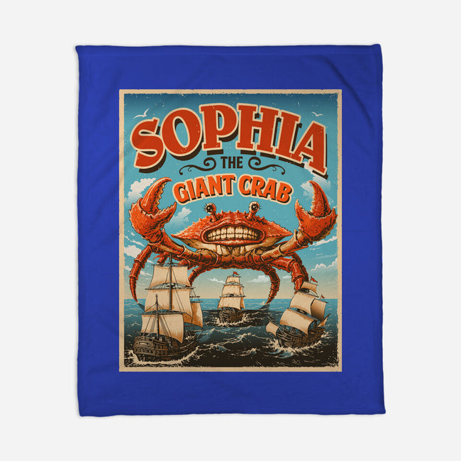 Sophia The Giant Crab-None-Fleece-Blanket-daobiwan
