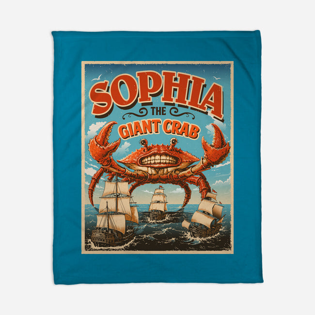 Sophia The Giant Crab-None-Fleece-Blanket-daobiwan