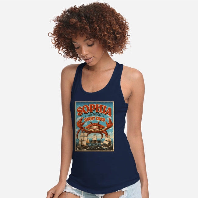 Sophia The Giant Crab-Womens-Racerback-Tank-daobiwan