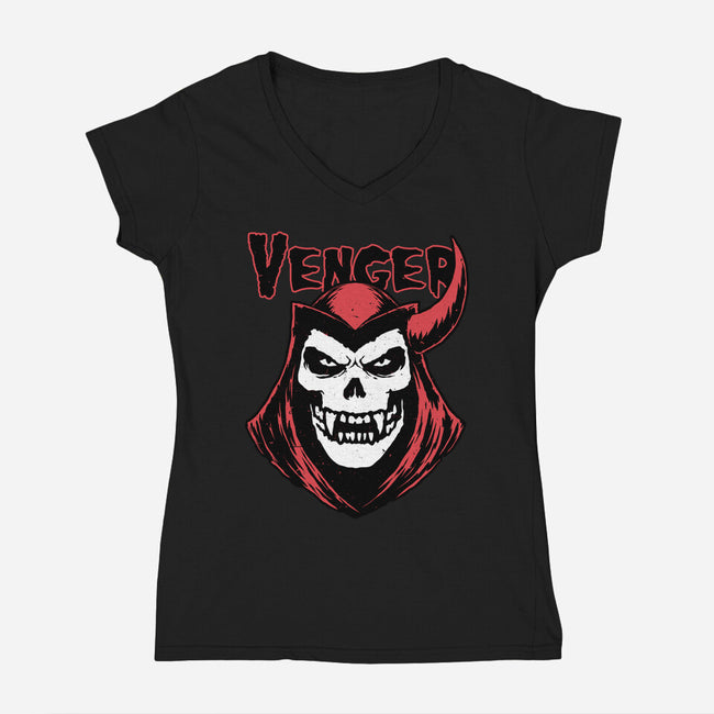 RPG Animation Punk Cover-Womens-V-Neck-Tee-Studio Mootant