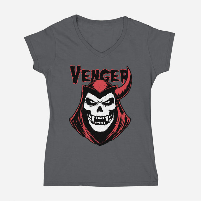 RPG Animation Punk Cover-Womens-V-Neck-Tee-Studio Mootant