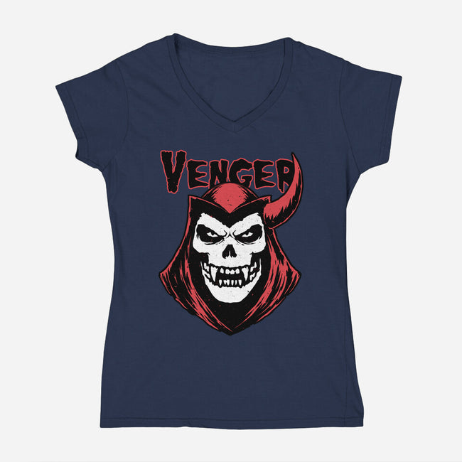 RPG Animation Punk Cover-Womens-V-Neck-Tee-Studio Mootant
