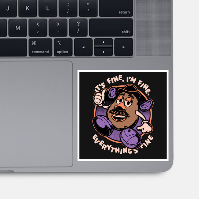 Potato Fine-None-Glossy-Sticker-Studio Mootant