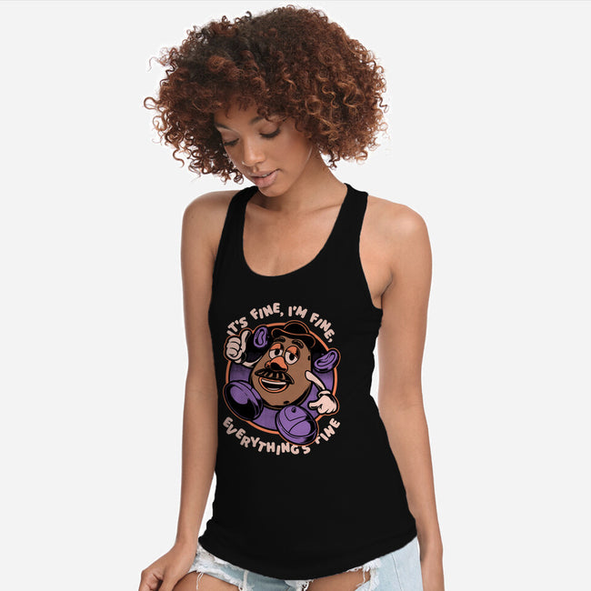 Potato Fine-Womens-Racerback-Tank-Studio Mootant