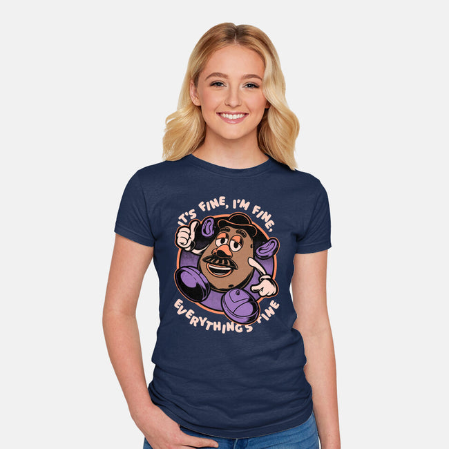 Potato Fine-Womens-Fitted-Tee-Studio Mootant
