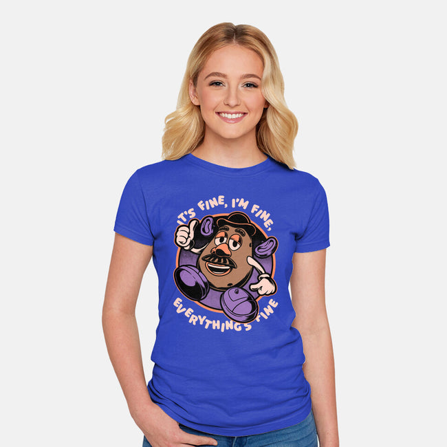 Potato Fine-Womens-Fitted-Tee-Studio Mootant