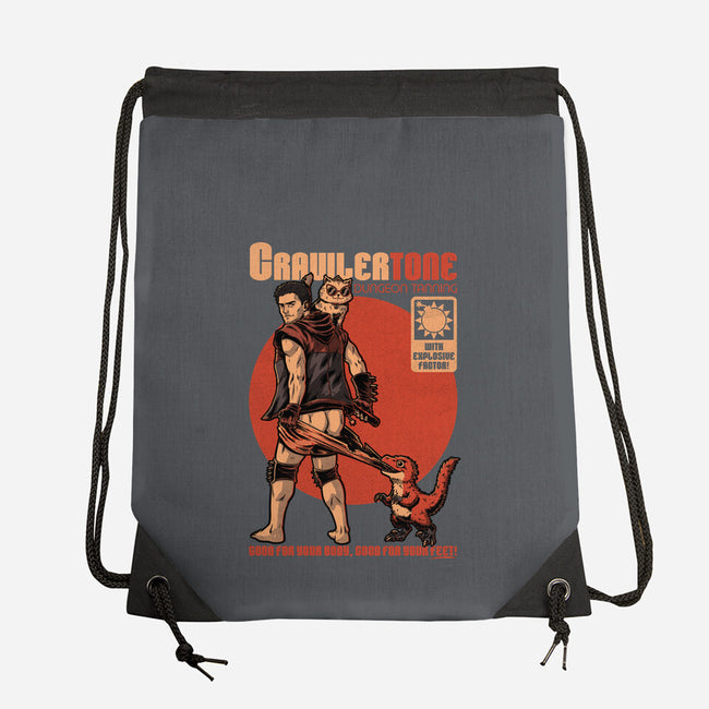 Dungeon Crawler Sunscreen-None-Drawstring-Bag-Studio Mootant